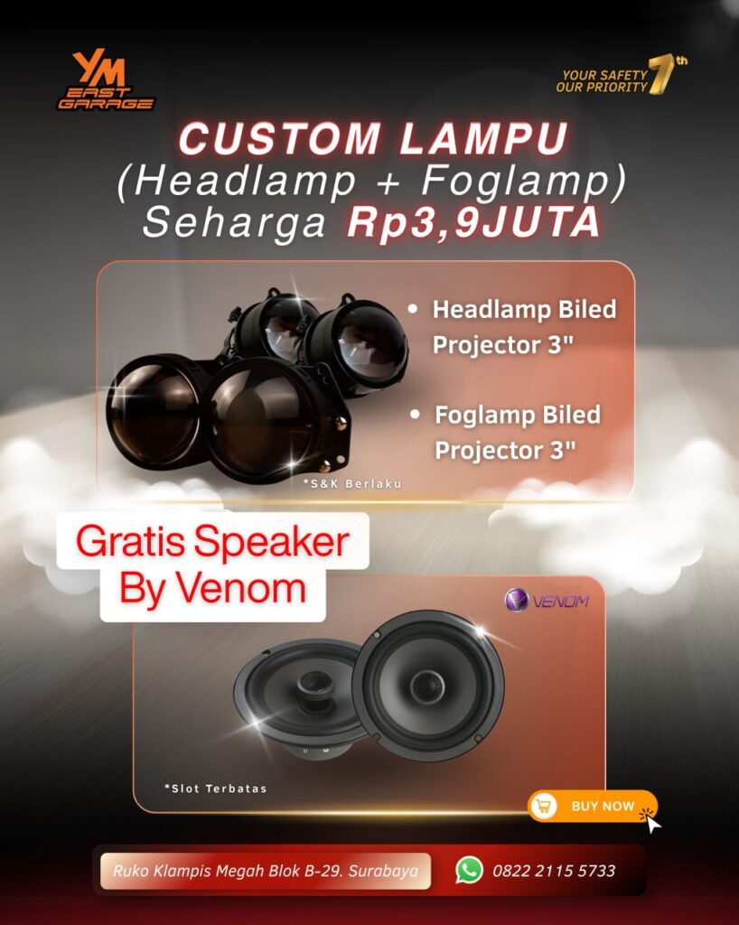 Promo Custom Lampu Mobil Surabaya